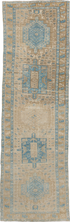 Antique Heriz Runner Rug (3' x 10')